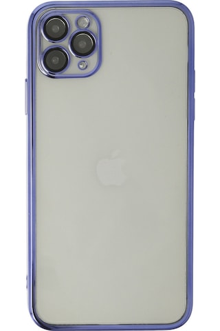 iPhone Uyumlu11 Pro Max Kılıf Razer Lensli Silikon - Mor
