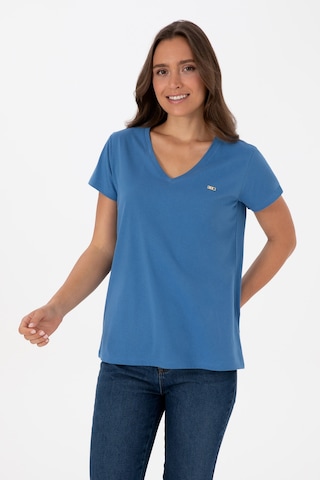 U.s. Polo Assn. Kadın İndigo Tişört 50320026-vr028 Indigo