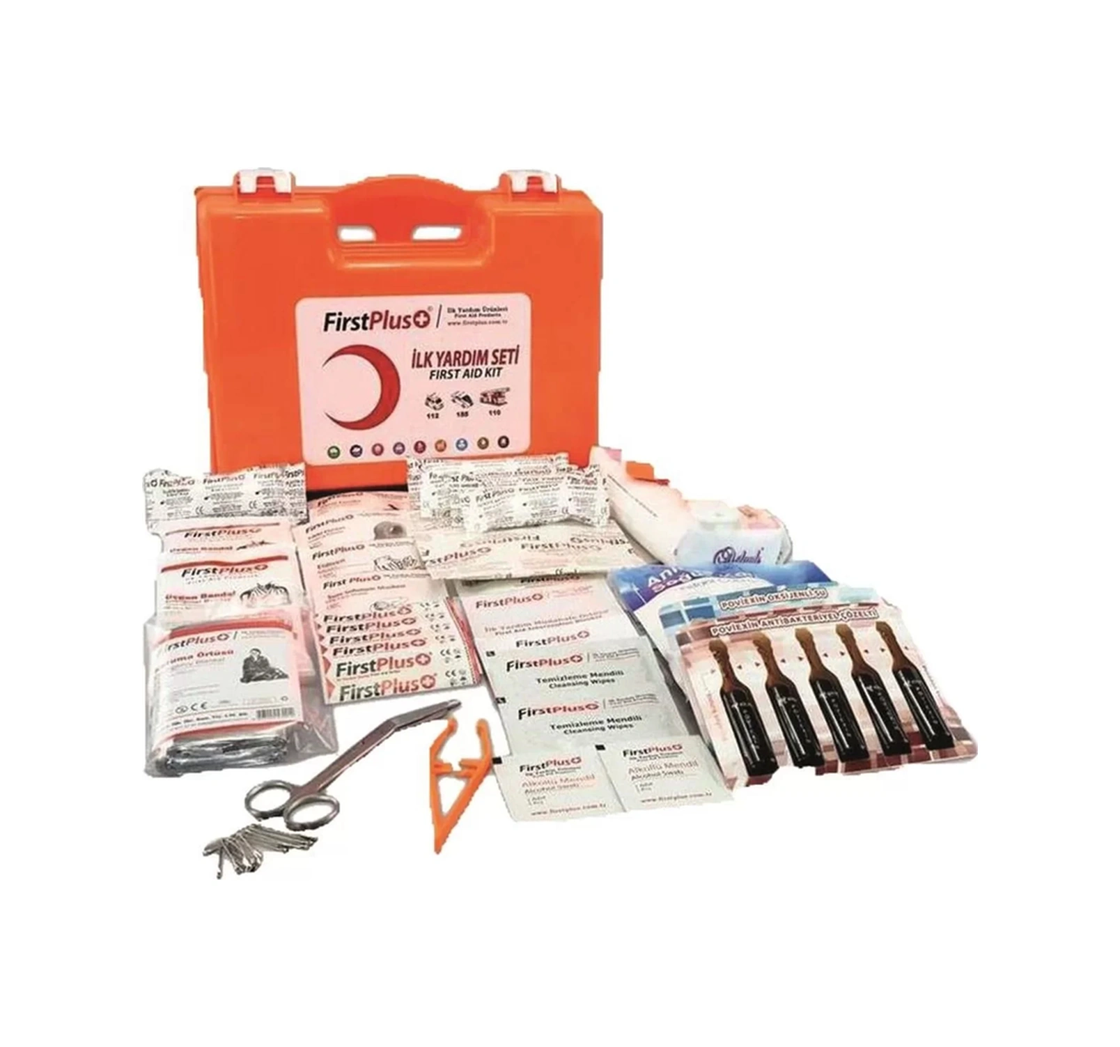 İş Güvenliği Acil Durum İlk Yardım Seti Tam Donanımlı Fp04101 First Plus Yeri Çantalı