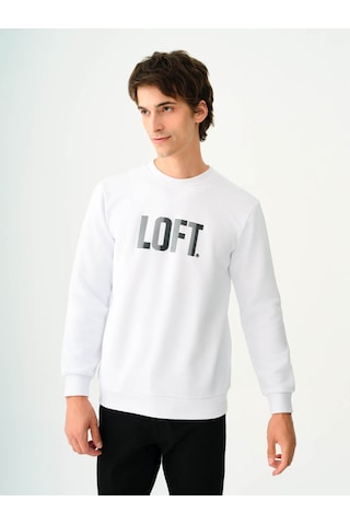 Loft Erkek Sweatshirt Beyaz Lf2037363 25kp69000089 P69100 Beyaz
