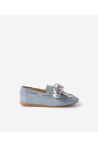 Yargıcı Süet Bağcıklı Loafer 26ykay4070x 010 Mavi