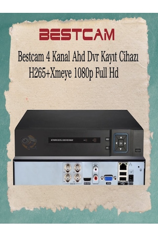4 Kanal Ahd Dvr Kayıt Cihazı H265+ Xmeye 1080p Full Hd