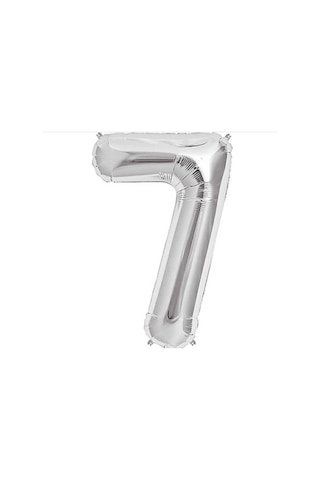 Brokoli Home 7 Numara Folyo Gümüş Balon 100cm 40inç Helyuma Uygu Karışık Renkli