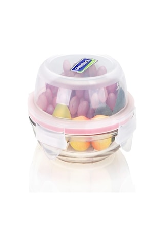 Primanova Glasslock Yuvarlak Plus Saklama Kabı 350 ML