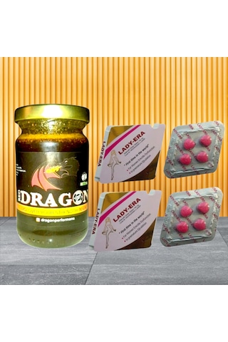 Dragon 110gr Birtkisel Macun + Ladyyeraa130mg 4tablet 2-dizi Set Forwomen Dragon 110gr Birtkisel Macun + Ladyyeraa130mg 4tablet 2-dizi Set Forwomen