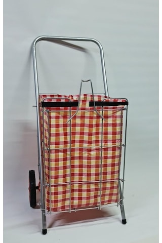 Katlanır Pazar Arabası Kalın Telli Iki Tekerlekli 30X90 Cm Gri (512674462)