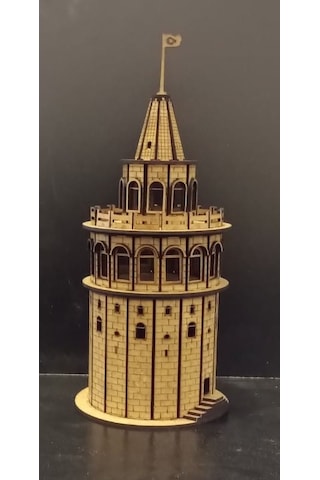 TLR hobi Galata Kulesi Ahşap Maket