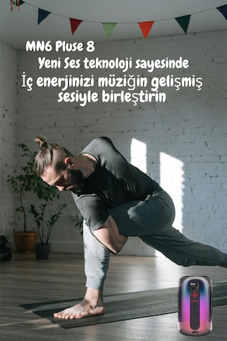 Pluse 8 Mikrofonlu Ses Bombası/ışıklı Gece Lambası/dekoratif Aydınlatma/2 Mikrofonlu Hoparlör