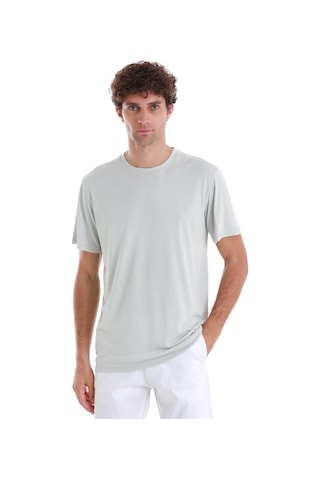 Hatemoğlu Gri Regular Fit Düz Bisiklet Yaka Triko Tişört 35102024c006 012 Gri