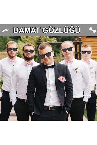 Damat Gözlüğü Düğün Ve Bekarlığa Veda Partisi Aksesuarı Yetişkin