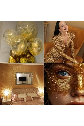 Volsebnyj Suvenir Yaratıcılık İçin Glitter Pul 1kg Altın 329874723