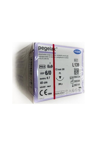 Doğsan Pegalak 6/0 13 MM Keskin Emilebilir Cerrahi İplik