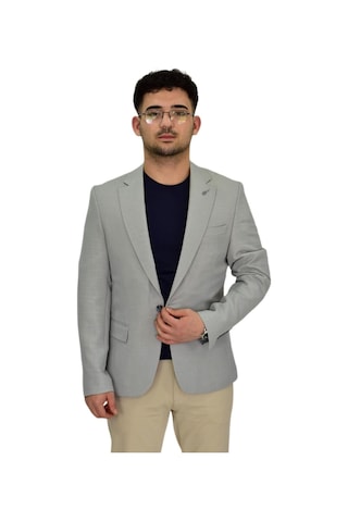 Erkek Gri Tek Spor Ceket Çift Yırtmaçlı Bgl-st04465 Gri