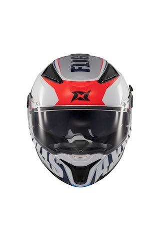 Axxis Panther SV A7 Full Face Güneş Vizörlü Ece 22.06R Motosiklet Kaskı Beyaz Parlak Mavi