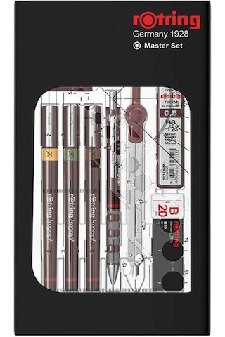Rotring Rapido Takımı Isograf Kolej Set 3'lü Takım Pergelli