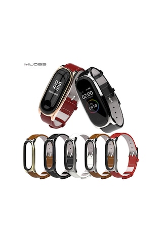 Mijobs Xiaomi Mi Band 5-4 Pu Deri Kayış Kordon (120113987)