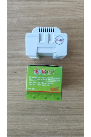 Boji Elektronik Raylı Sistem Güç Transformatörü 24w Bj-024 230v - 24v / 15v Bakır Sargılı