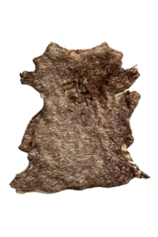 Naturel Uzun Tüylü Koyun Postu Çok Renkli 60 X 50 Cm