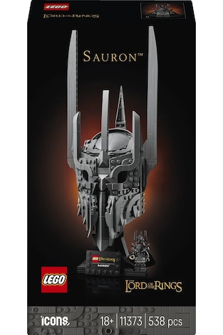 LEGO® Icons Yüzüklerin Efendisi: Sauron'un Miğferi 11373 - Yetişkinler için Minifigür İçeren Yaratıcı Model Yapım Seti (538 Parça)