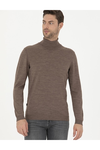 Pierre Cardin Erkek Açık Kahverengi Triko Kazak 50270052-vr002 Açık Kahverengi
