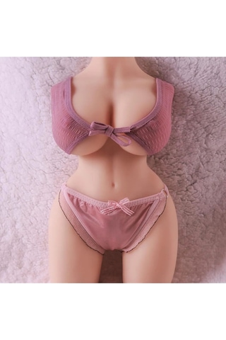 Erotixshop Orta Boy Realistik Torso Mastürbatör 2 İn 1 Çift Giriş Gerçekçi Yumuşak Doku Yüksek Hissiyat