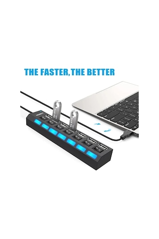 Usb Hub 3.0 Hub Usb Splitter 4/7 Bağlantı Noktaları Çoklu Usbhubs 2.0 Güç 4ports Usb3.0