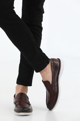 M.Karaca Hakiki Deri Ortopedik Klasik Erkek Ayakkabı vişne