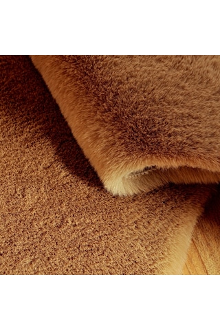 Tappeto Re x  Tavşanı Post Halı Camel (22 mm Tüy)-80 x 150