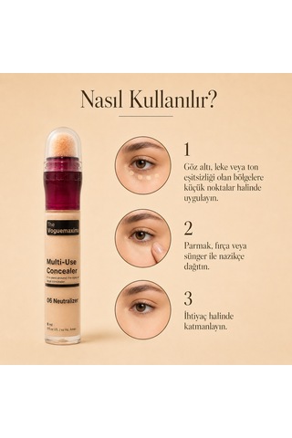 The Voguemaxima Luméa Sünger Uçlu Likit Kapatıcı 06 Neutralizer 8 Ml 06 Neutral