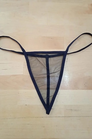 Anastasia String Tanga Tül Külot - Siyah Ans110 Siyah