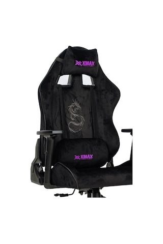 Rio Black Balerion Komple Baby Face Terletmez Kumaş Siyah/mor Profesyonel Oyuncu Koltuğu