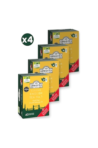 Ahmad Tea Klasik English Tea No.1 Demlik Poşet Çay 40x2 G 4'li Ekonomik Paket Toplam 160 Demlik Poşet