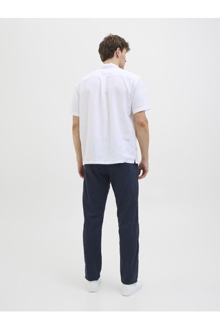 Jack & Jones Erkek Keten Karisimli Rahat Kesim Pantolon - Kane - 12274977 Lacivert