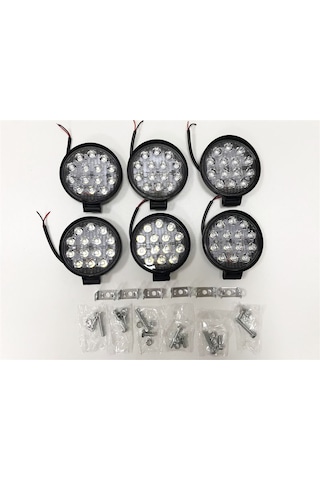 Replax 6 Adet 14 Led Yuvarlak Off Road Sis Farı Sis Lambası Çalışma Lamb