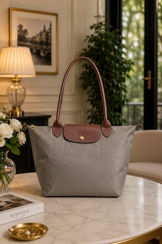 Longchamp Kadın Omuz Çantası Medium L2605 089 Gri