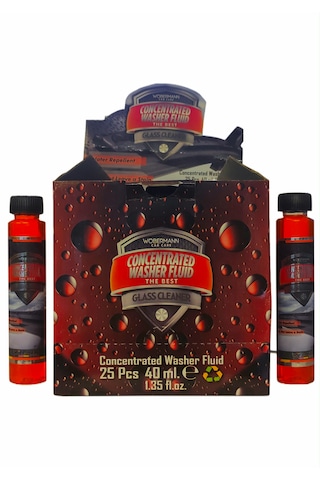 Wöbermann Oto Konsantre Cam Suyu Temizleme Sabunu (Özel Kutusunda) 25 x 40 ML