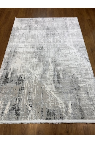 Akrilik Gri Mavi Işıltılı Makina Halısı 160x230 Gri Mavi