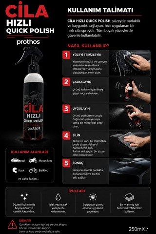 Motosiklet Hızlı Cila 250 Ml.