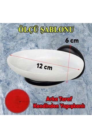 Sabunluk Katı Sabunluk Yapışkanlı El Sabunluğu Siyah Çok Renkli