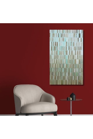 Modern Büyük Boy El Yapımı Yağlı Boya Tablo 86x130cm