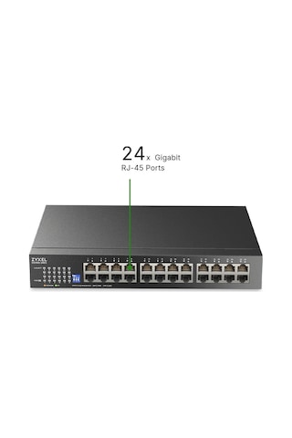 Zyxel Ağ Anahtarı 24 Bağlantı Noktası Yönetilmeyen Gigabit Gs1100-24es