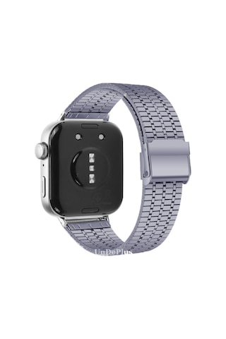 Huawei Watch Fit 5/ Fit 5 Pro/ Fit 4/ Fit 4 Pro/ Fit 3 Kordon Pul Dizayn Metal Kordon Balık Sırtı