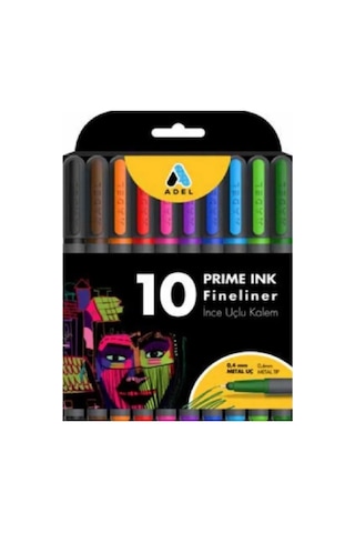 A5 Eskiz Defteri + Fineliner 10 Lu İnce Uçlu Set Çok Renkli