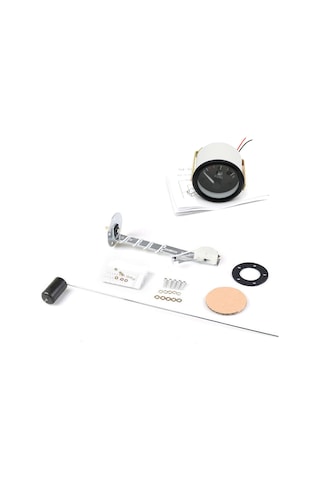 Yifomall 52mm Led Aydınlatmalı 12v Yakıt Seviye Göstergesi - Siyah Çerçeveli Plastik Gösterge