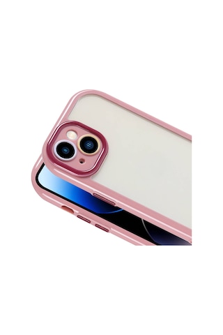 Nourthkiingdom Apple Uyumlu iPhone 14 Kılıf Kamera Korumalı Renkli Kenar Ve Çerçeve Tasarımlı Nrtk Vitamin Kapak-derin Mor Derin Mor