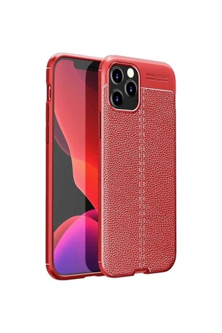 Apple Uyumlu iPhone 12 Pro Kılıf Zore Niss Silikon Kapak Kırmızı
