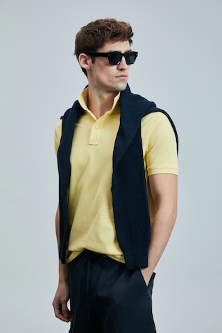Lufian Erkek Polo Yaka T Shirt 111040206 Sarı Sarı
