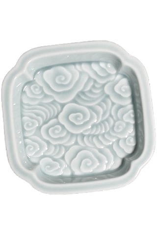 Kabartmalı Uğurlu Bulutlar Çay Altlığı - Beyaz