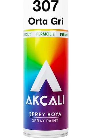 Akçalı 307 Orta Gri Sprey Boya Akçalı 307 Orta Gri Sprey Boya