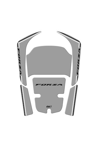 GP Kompozit Honda Forza 250 2018-2025 Uyumlu Tank Pad Nardo Gri